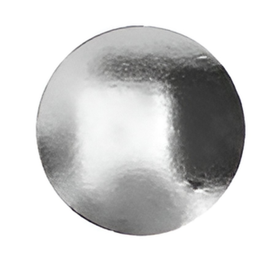 Disco carton laminado Nº16 x 25 unidades Plata "LC"