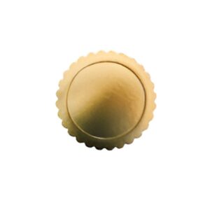Plato carton laminado blonda Nº20 x 10 unidades Dorado «LC»