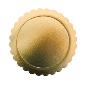 Plato carton laminado blonda Nº24 x 10 unidades Dorado «LC»