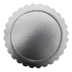 Plato carton laminado blonda Nº30 x 10 unidades Plata»LC»