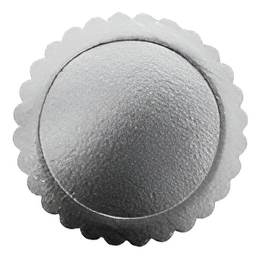 Plato carton laminado blonda Nº30 x 10 unidades Plata"LC"