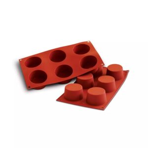 Molde Silicona SF102 N°6 Muffins Terracotta «Silikomart»