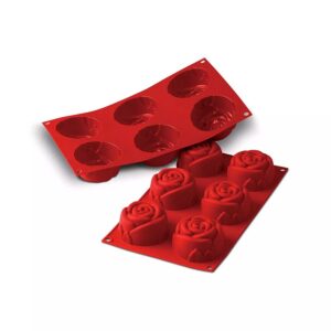 Molde Silicona SF077 N°6 Rose Grandi Terracotta «Silikomart»