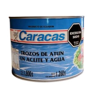 Atun Lomitos en Aceite y agua Caracas x 1800g
