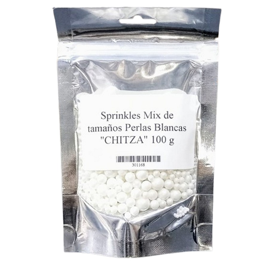 Sprinkles Perlas Blancas Medianas "Chitza" 100 g
