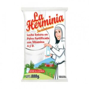 Leche en polvo caja 18 x 800g La Herminia