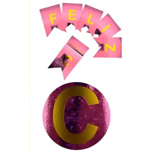 Banderin Laser Feliz Cumpleaños Metalizado Rosa «LC»