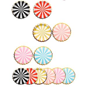 Plato Polipapel Bicolor 18cm x 10 unidades Col. surtidos «LC»