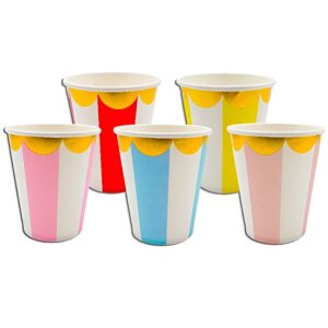 Vaso Polipapel 250ml Bicolor x 10 unidades Col. surtidos «LC»