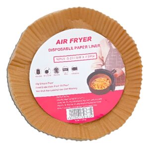 Papel antiadherente redondo freidora de aire 200mm X 45mm x 50 unidades «LC»