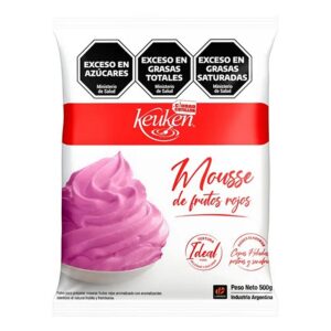 Mousse Frutos Rojos «Keuken» caja 12uni x 500 gr