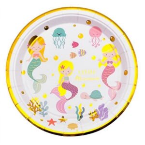 Plato Polipapel Descartable 18cm x 10 unidades Sirena «LC»