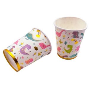 Vaso Polipapel 200ml x 10 unidades Dinosaurio «LC»