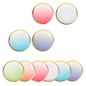 Plato Polipapel Descartable 18cm x 10 unidades Color Surtido «LC»