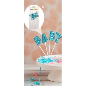 Cake Topper BABY Perlado Celeste «LC»