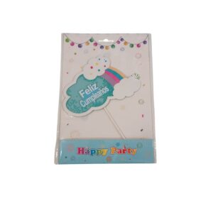 Cake Topper Nube Celeste C/Confetti «LC» 20CM