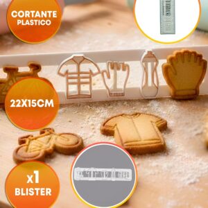 Cortante Plastico Galletas Bike Set «LC» 22x5CM
