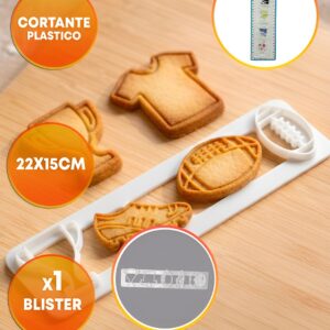 Cortante Plastico Galletas Sport Set «LC» 22x5CM