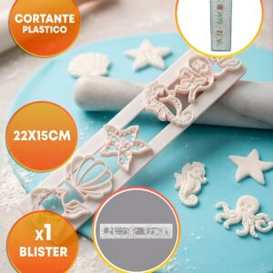 Cortante Plastico Galletas Marine Set «LC» 22x5CM