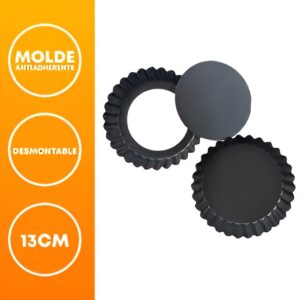 Molde tartera Antiadherente Individual Desmontable «LC» 13CM