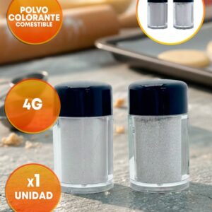 Polvo Colorante Comestible Blanco Metalizado «LC» x 4g