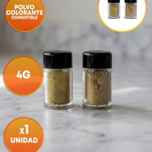 Polvo Colorante Comestible Dorado Metalizado «LC» x 4g