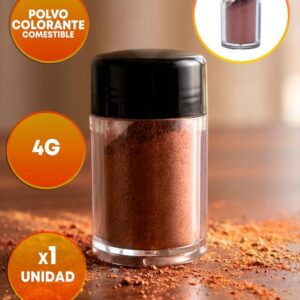 Polvo Colorante Comestible Cobre Metalizado «LC» x 4g