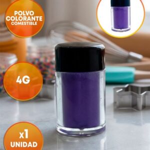 Polvo Colorante comestible Metalizado Violeta 4g «LC»