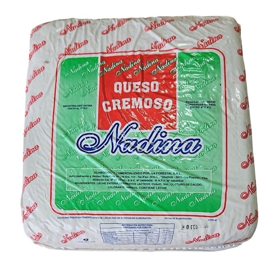 Queso Cremoso "Nadina" (peso aprox pieza: 4,5 kg)