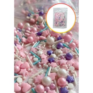 Sprinkles Corazon/Estrella Rosa/Lila/Blanco «LC» x 50gr