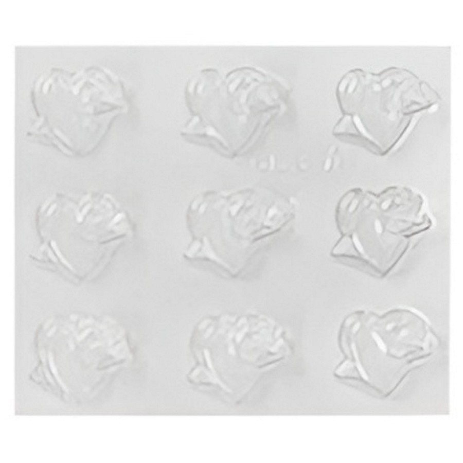Molde Acetato 669A Huevo Corazones "LC" 16x13CM