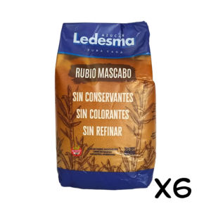 Azucar Rubio Mascabo «Ledesma» caja 6 un. x 800G