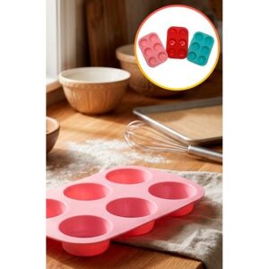 Molde Silicona 6 cupcakes «LC»