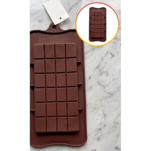Molde Silicona Tableta Chocolate «LC» 22X10.7X0.7cm