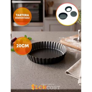Molde Tartera Redonda Antiadherente Desmontable «LC» 20CM