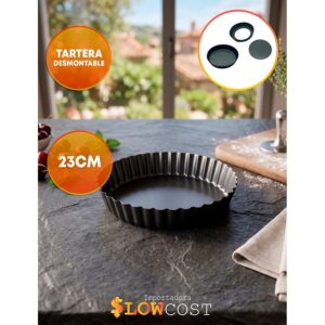 Molde Tartera Redonda Antiadherente Desmontable «LC» 23CM