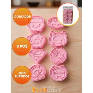 Set Cortantes con Marcador Superheroes Surtidos «LC» x 8un.