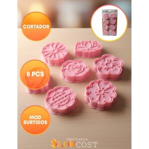 Set Cortantes con Marcador Flores Surtidas «LC» x 8un.