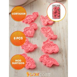 Set Cortantes con Marcador Dinosaurios Surtidos «LC» x 8un.