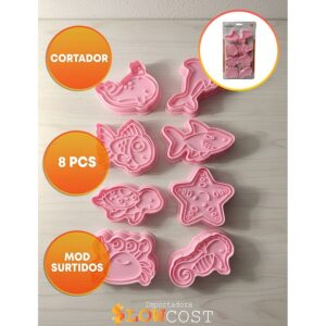 Set Cortantes con Marcador Fondo del Mar Surtidos «LC» x 8un.