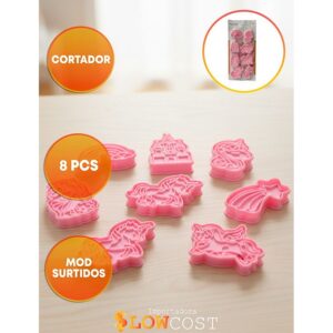 Set Cortantes con Marcador Castillo Unicornio Surtido «LC» x 8un.