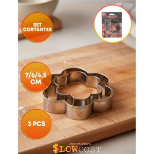 Set Cortantes Metalicos Flores «LC» x 3un.