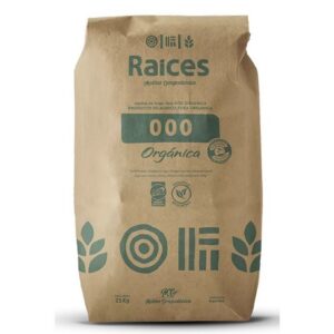Harina 000 Organica Raices x 25 kg «Campodonico»