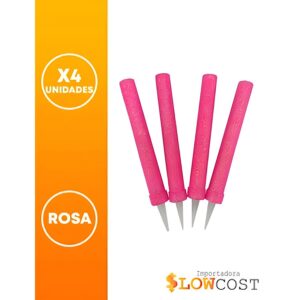 Bengala Gibreada Rosa «LC» 4un. x 12cm