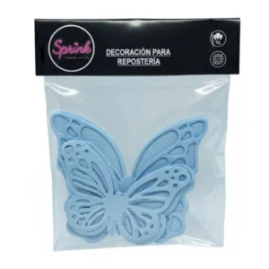 Mariposa comestible 3D Celestes «Sprink»