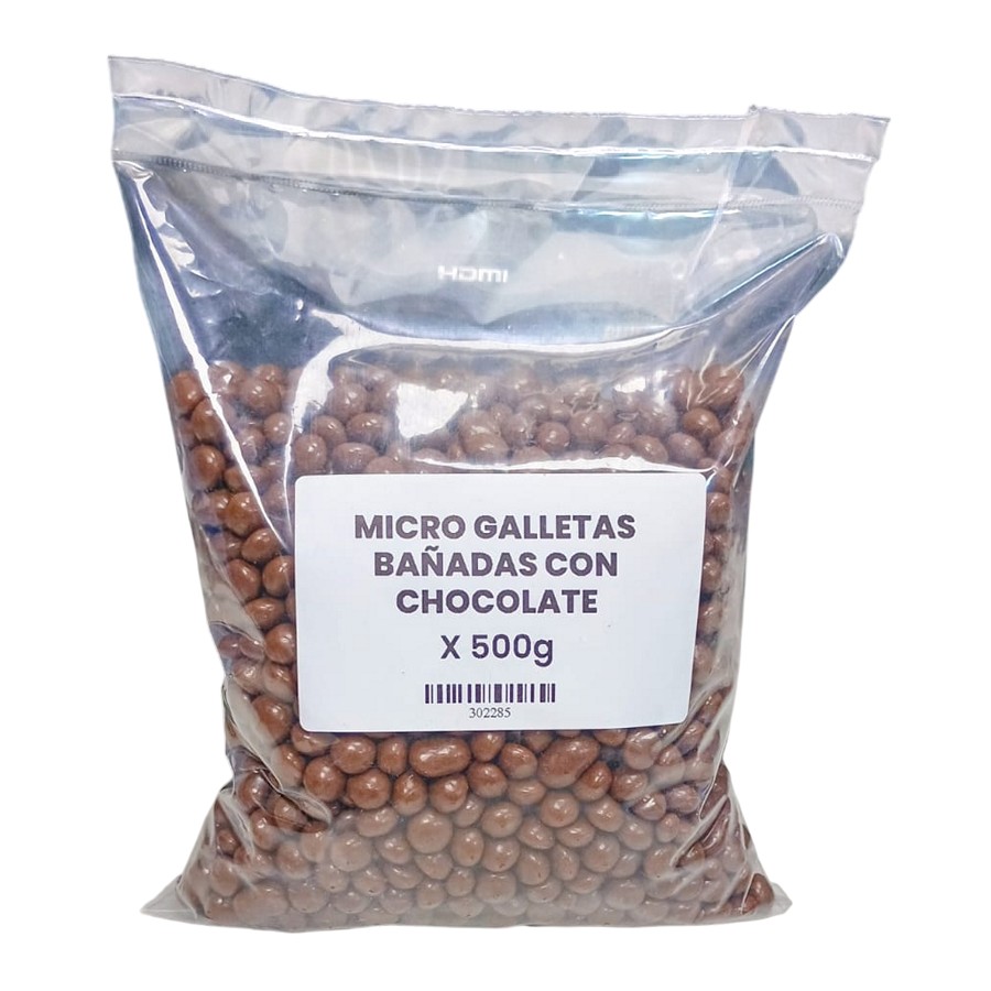 Micro Galletas Bañadas con Chocolate x 500g