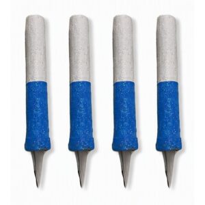 Bengala Gibreada Azul y Blanco x 4 un «Gandalf» 12 cm
