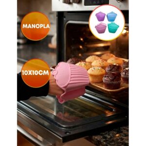 Manopla Silicona Cupcake «LC» 10×10 cm