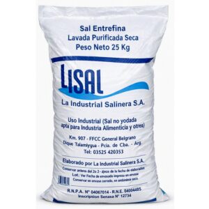 Sal Entrefina Lav y Seca «Lisal» x 25 kg