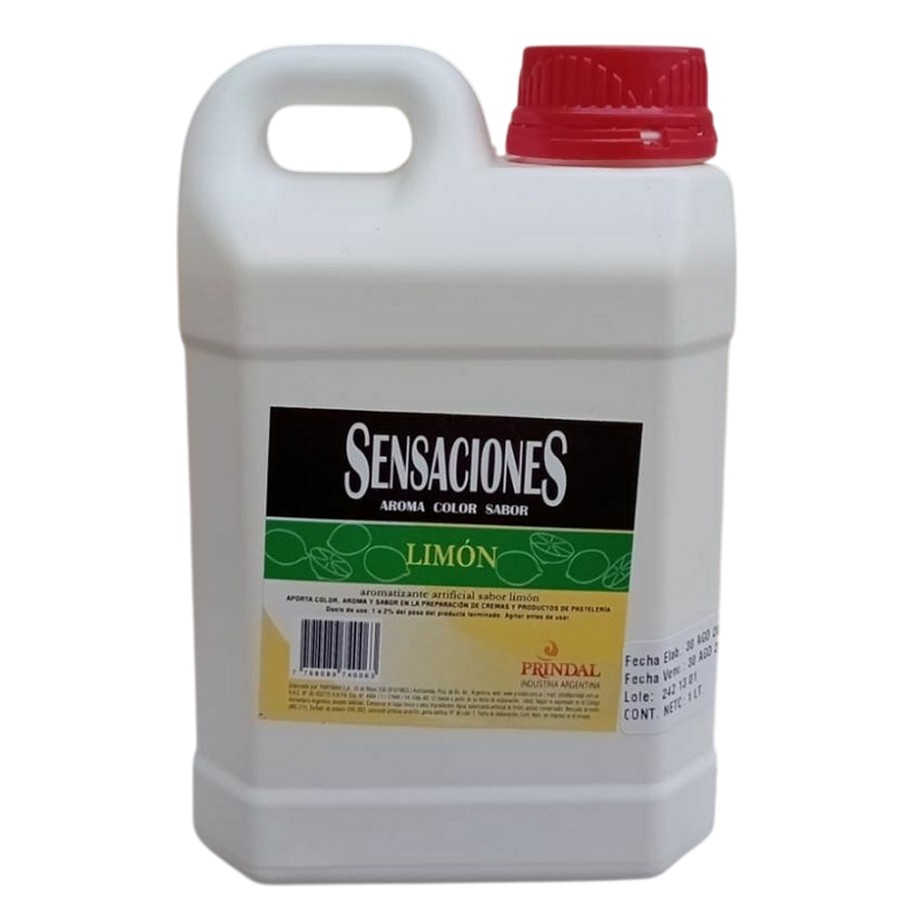 Esencia sabor y color Limon "Sensaciones" x 1lts